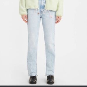 Levi's premium 70's High Slim Straight Jeans size 28 light blue F